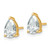 14K Yellow Gold 2ct Lab-Grown Diamond Pear Three Prong Stud Earrings, 8.5 mm - EM8797-200C-LD - View 2