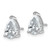 Rhodium-Plated 14K White Gold 3ct Lab-Grown Diamond Pear Three Prong Stud Earrings, 9.7 mm - EM8797-300-WLD - View 2
