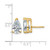 14K Yellow Gold 4ct Lab-Grown Diamond Pear Three Prong Stud Earrings, 10.7 mm - EM8797-400-LG - View 4
