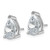 Rhodium-Plated 14K White Gold 5ct Lab-Grown Diamond Pear Three Prong Stud Earrings, 11.5 mm - EM8797-500-WLG - View 2