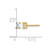 14K Yellow Gold 0.5ct Lab-Grown Diamond Emerald Four Prong Stud Earrings, 4.3 mm - EM8798-050-LD - View 4