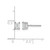 Rhodium-Plated 14K White Gold 0.66ct Lab-Grown Diamond Emerald Four Prong Stud Earrings, 4.5 mm - View 3