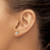 14K Yellow Gold 1ct Lab-Grown Diamond Emerald Four Prong Stud Earrings, 5.4 mm - EM8798-100-LG - View 3