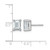 Rhodium-Plated 14K White Gold 3ct Lab-Grown Diamond Emerald Four Prong Stud Earrings, 7.8 mm - EM8798-300-WLG - View 4