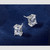 Rhodium-Plated 14K White Gold 3ct Lab-Grown Diamond Emerald Four Prong Stud Earrings, 7.8 mm - EM8798-300C-WLG - View 7