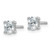 Rhodium-Plated 14K White Gold 0.5ct Lab-Grown Diamond Oval Four Prong Stud Earrings, 5 mm - EM8799-050C-WLD - View 2