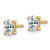14K Yellow Gold 0.75ct Lab-Grown Diamond Oval Four Prong Stud Earrings, 5.8 mm - EM8799-075-LG - View 2