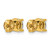 14K Yellow Gold 0.75ct Lab-Grown Diamond Oval Four Prong Stud Earrings, 5.8 mm - EM8799-075-LG - View 4