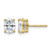 14K Yellow Gold 1.5ct Lab-Grown Diamond Oval Four Prong Stud Earrings, 7.5 mm - EM8799-150-LD