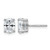 Rhodium-Plated 14K White Gold 1.5ct Lab-Grown Diamond Oval Four Prong Stud Earrings, 7.5 mm - EM8799-150-WLG