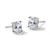 Rhodium-Plated 14K White Gold 1.5ct Lab-Grown Diamond Oval Four Prong Stud Earrings, 7.5 mm - EM8799-150-WLG - View 6
