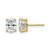 14K Yellow Gold 2ct Lab-Grown Diamond Oval Four Prong Stud Earrings, 8 mm - EM8799-200-LG