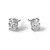 Rhodium-Plated 14K White Gold 2ct Lab-Grown Diamond Oval Four Prong Stud Earrings, 8 mm - EM8799-200C-WLD - View 6