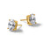 14K Yellow Gold 3ct Lab-Grown Diamond Oval Four Prong Stud Earrings, 9 mm - EM8799-300-LD - View 7