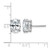 Rhodium-Plated 14K White Gold 3ct Lab-Grown Diamond Oval Four Prong Stud Earrings, 9 mm - EM8799-300-WLD - View 4