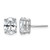 Rhodium-Plated 14K White Gold 3ct Lab-Grown Diamond Oval Four Prong Stud Earrings, 9 mm - EM8799-300C-WLG