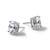 Rhodium-Plated 14K White Gold 3ct Lab-Grown Diamond Oval Four Prong Stud Earrings, 9 mm - EM8799-300C-WLG - View 7