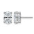Rhodium-Plated 14K White Gold 4ct Lab-Grown Diamond Oval Four Prong Stud Earrings, 9.9 mm - EM8799-400C-WLG