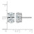 Rhodium-Plated 14K White Gold 4ct Lab-Grown Diamond Oval Four Prong Stud Earrings, 9.9 mm - EM8799-400C-WLG - View 4