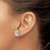 Rhodium-Plated 14K White Gold 6ct Lab-Grown Diamond Oval Four Prong Stud Earrings, 11.5 mm - EM8799-600-WLD - View 3
