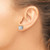 Rhodium-Plated 10K White Gold 2.024ct Lab-Grown Diamond Round Fashion Halo Stud Earrings, 8.2 mm - View 2
