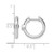 Rhodium-Plated True Origin 14K White Gold 0.13ct Lab-Grown Diamond Hinged Hoop Earrings, 13.6 mm - View 4