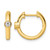 True Origin 14K Yellow Gold 0.13ct Lab-Grown Diamond Hinged Hoop Earrings, 13.6 mm