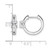 Rhodium-Plated True Origin 14K White Gold 0.6ct Lab-Grown Diamond Hinged Hoop Earrings, 13.5 mm - View 4