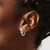 Rhodium-Plated True Origin 14K White Gold 0.28ct Lab-Grown Diamond Hinged Hoop Earrings, 13.5 mm - View 3
