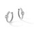 Rhodium-Plated True Origin 14K White Gold 0.28ct Lab-Grown Diamond Hinged Hoop Earrings, 13.5 mm - View 5