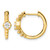 True Origin 14K Yellow Gold 0.28ct Lab-Grown Diamond Hinged Hoop Earrings, 13.5 mm