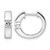 Rhodium-Plated True Origin 14K White Gold 0.32ct Lab-Grown Diamond Hinged Hoop Earrings, 13.7 mm