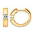 True Origin 14K Yellow Gold 0.32ct Lab-Grown Diamond Hinged Hoop Earrings, 13.7 mm
