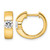 True Origin 14K Yellow Gold 0.6ct Lab-Grown Diamond Hinged Hoop Earrings, 13.7 mm