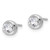 Rhodium-Plated True Origin 14K White Gold 0.51ct Lab-Grown Diamond Solitaire Stud Earrings, 5 mm - View 2