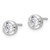 Rhodium-Plated True Origin 14K White Gold 0.59ct Lab-Grown Diamond Solitaire Stud Earrings, 5.5 mm - View 2