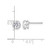 Rhodium-Plated True Origin 14K White Gold 0.59ct Lab-Grown Diamond Solitaire Stud Earrings, 5.5 mm - View 4