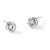 Rhodium-Plated True Origin 14K White Gold 1.5ct Lab-Grown Diamond Solitaire Stud Earrings, 7 mm - View 5
