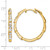 True Origin 14K Yellow Gold 1.176ct Lab-Grown Diamond Hoop Earrings, 30 mm - View 4