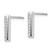 Rhodium-Plated 14K White Gold 0.16ct Lab-Grown Diamond Vertical Bar Stud Earrings, 14.2 mm - View 2