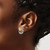 Rhodium-Plated 14K Two-Tone Gold 0.25ct Lab-Grown Diamond Triangle Post Drop Earrings with Circle Dangle Earring Jacket, 13.15 mm - View 3