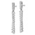 Rhodium-Plated 14K White Gold 0.975ct Lab-Grown Diamond Dangle Earrings, 32.4 mm - View 2