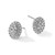 Rhodium-Plated 14K White Gold 0.495ct Lab-Grown Diamond Oval Halo Stud Earrings, 9.5 mm - View 5