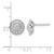 Rhodium-Plated 14K White Gold 0.507ct Lab-Grown Diamond Halo Stud Earrings, 9.35 mm - View 4