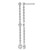 Rhodium-Plated True Origin 14K White Gold 0.338ct Lab-Grown Diamond Graduated Dangle Earrings, 44.8 mm
