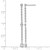 Rhodium-Plated True Origin 14K White Gold 0.338ct Lab-Grown Diamond Graduated Dangle Earrings, 44.8 mm - View 4