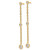 True Origin 14K Yellow Gold 0.338ct Lab-Grown Diamond Graduated Dangle Earrings, 44.8 mm - View 2