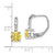 Sterling Silver Rhodium-Plated Diamonore Cubic Zirconia Yellow & White Leverback Drop Earrings, 16.5 mm - View 3