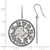 Ruthenium-Plated Sterling Silver and Ruthenium-Plated Floral Drop French Wire Earrings, 42.7 mm - View 2