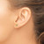 14K Yellow Gold and Black Rhodium Madi K Polished Smiley Face Stud Earrings, 3.9 mm - View 3